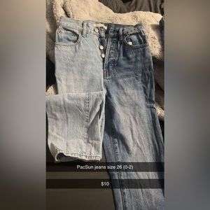 PacSun spilt color mom jeans